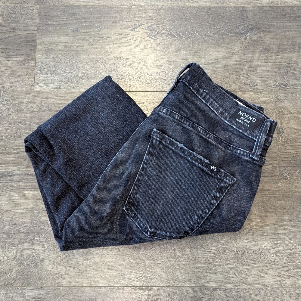 Noend Dark Wash Distressed Skinny Jeans